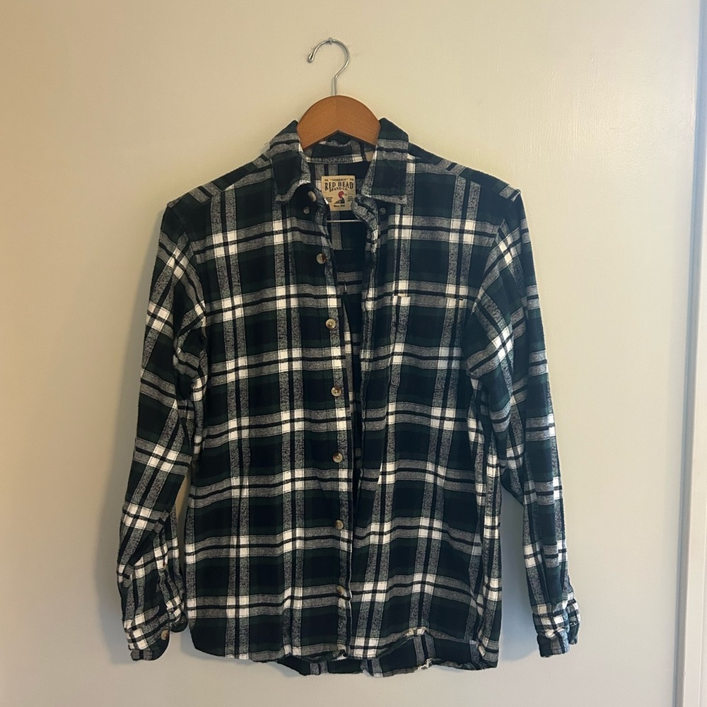 RedHead Brand Plaid Button-Up Flannel